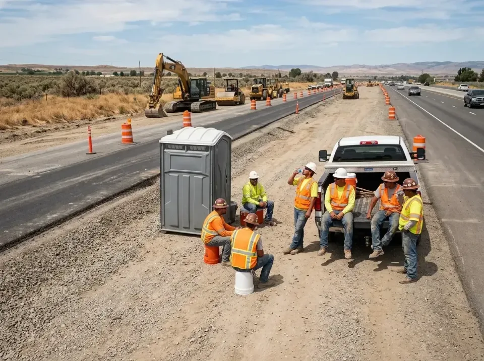 highway-road-construction-crew-007 — frequently asked questions, Porta Potty and Restroom Rentals in Fort Bragg, CA